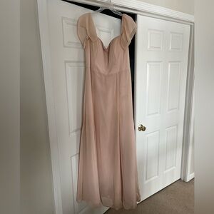 Jenny Yoo Blush Pink Bridesmaid Dress Elsie Soft Blush